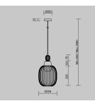 Single pendant lamps - Maytoni Levitation Pendant lamp 1xG9 Brass MOD376PL-01G1 - product 3