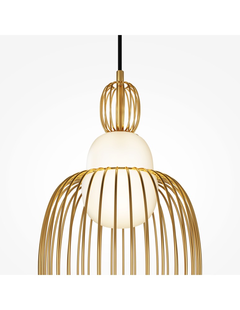 Single pendant lamps - Maytoni Levitation Pendant lamp 1xG9 Brass MOD376PL-01G1 - product kolory-swiatla.pl 6