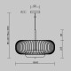 Maytoni Levitation Lampa wisząca LED 500lm 3000K Mosiądz MOD376PL-L30G3K