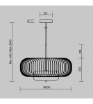 Single pendant lamps - Maytoni Levitation LED pendant lamp 500lm 3000K Brass MOD376PL-L30G3K. - product 2