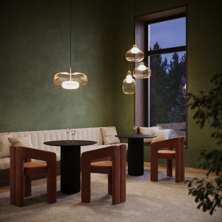 Maytoni Levitation Lampa wisząca LED 500lm 3000K Mosiądz MOD376PL-L30G3K