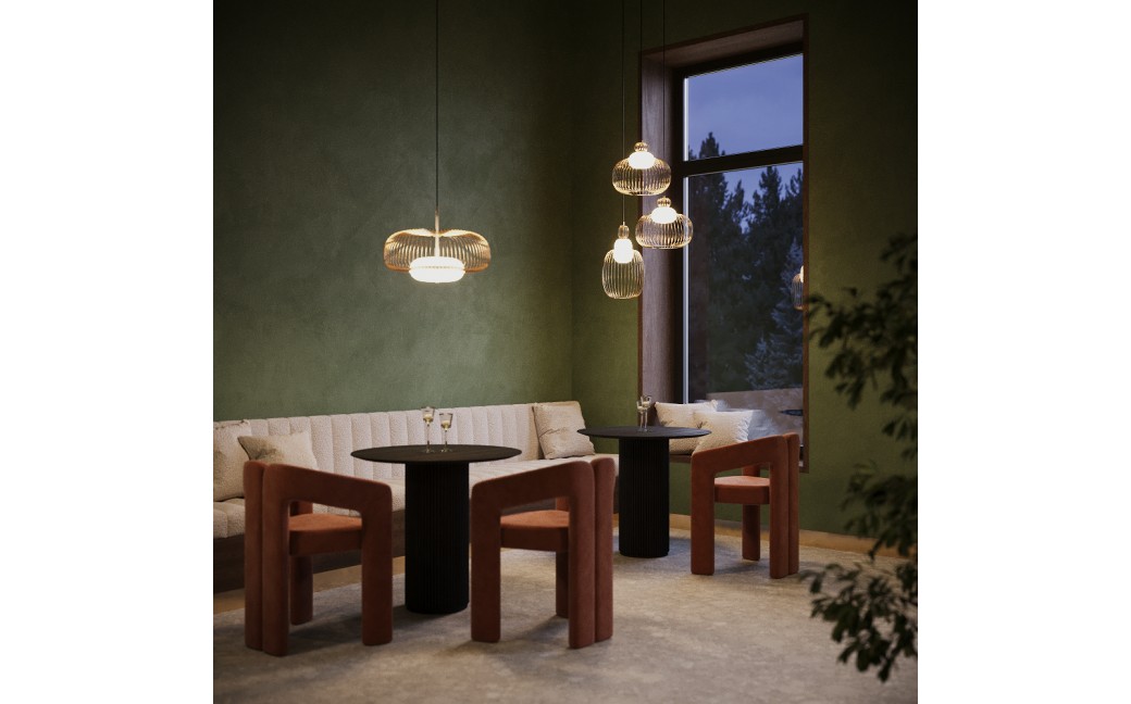 Maytoni Levitation Lampa wisząca LED 500lm 3000K Mosiądz MOD376PL-L30G3K