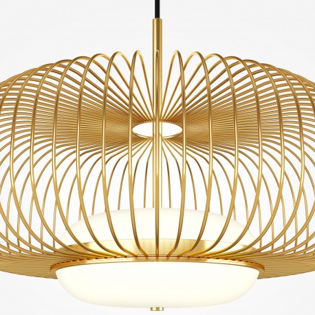 Maytoni Levitation Lampa wisząca LED 500lm 3000K Mosiądz MOD376PL-L30G3K