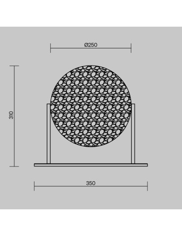 Maytoni Mangata Lampa stołowa LED 250lm 3000K Chrom MOD387TL-L8CH3K - produkt 2