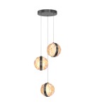 Triple pendant lamps - Maytoni Misterio LED pendant lamp 2000lm 2700K Black MOD379PL-L17B2.7K - product 1