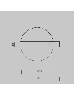 Maytoni Misterio LED wall lamp 650lm 2700K Black MOD379WL-L6B2.7K - product 2