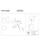 Designer wall lamps - Maytoni Misterio LED wall lamp 650lm 2700K Black MOD379WL-L6B2.7K - product 9