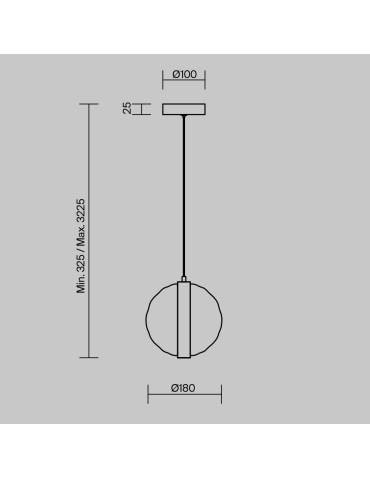 Maytoni Misterio Lampa wisząca LED 650lm 2700K Czarny MOD379PL-L6B2.7K - produkt 2
