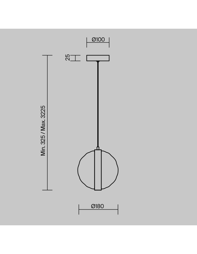 Single pendant lamps - Maytoni Misterio LED pendant lamp 650lm 2700K Black MOD379PL-L6B2.7K - product kolory-swiatla.pl 2