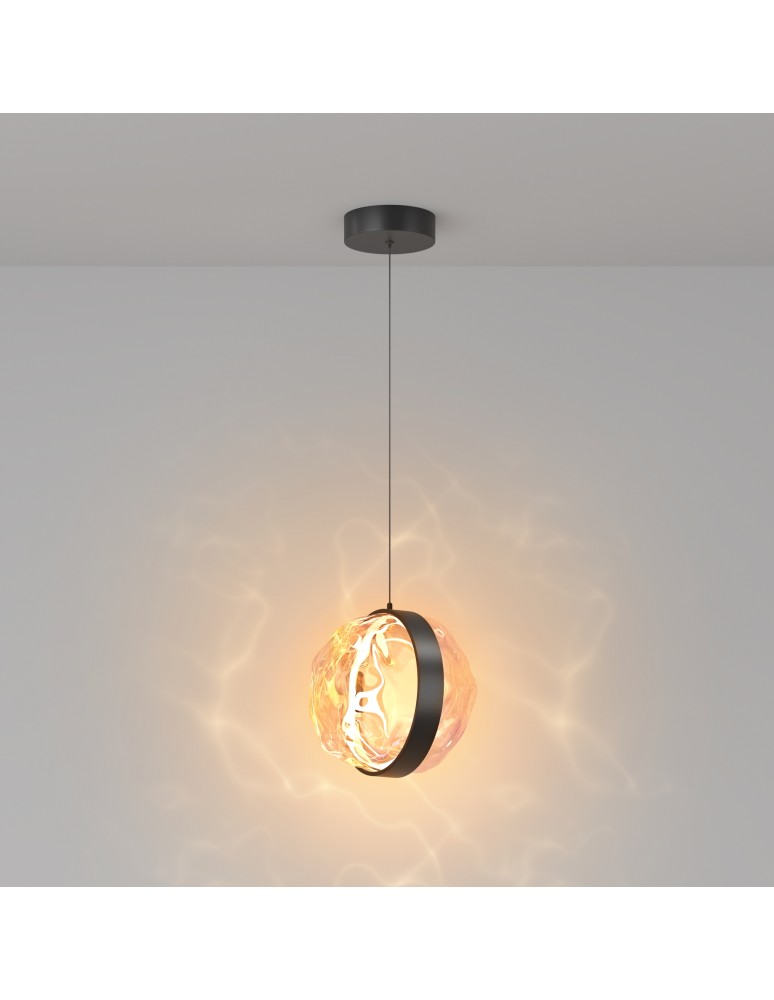 Single pendant lamps - Maytoni Misterio LED pendant lamp 650lm 2700K Black MOD379PL-L6B2.7K - product kolory-swiatla.pl 6