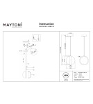 Single pendant lamps - Maytoni Misterio LED pendant lamp 650lm 2700K Black MOD379PL-L6B2.7K - product 9
