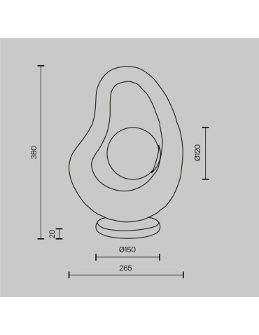 Maytoni Opus Lampa stołowa 1xG9 Szary MOD380TL-01GR - produkt 2