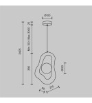 Single pendant lamps - Maytoni Opus Pendant Lamp 1xG9 White MOD380PL-01W - product 2