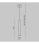 Pendant tube lamps - Maytoni Pro Focus Pendant Lamp 1xGU10 Black MOD161PL-01B1 - product 2