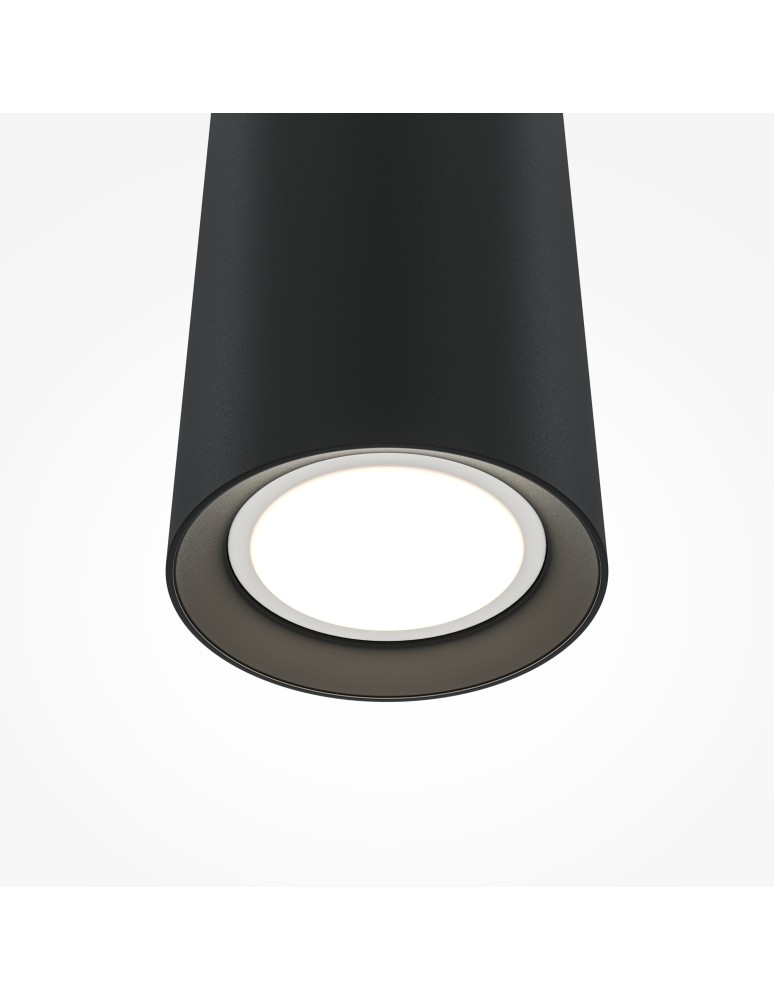 Pendant tube lamps - Maytoni Pro Focus Pendant Lamp 1xGU10 Black MOD161PL-01B1 - product kolory-swiatla.pl 7