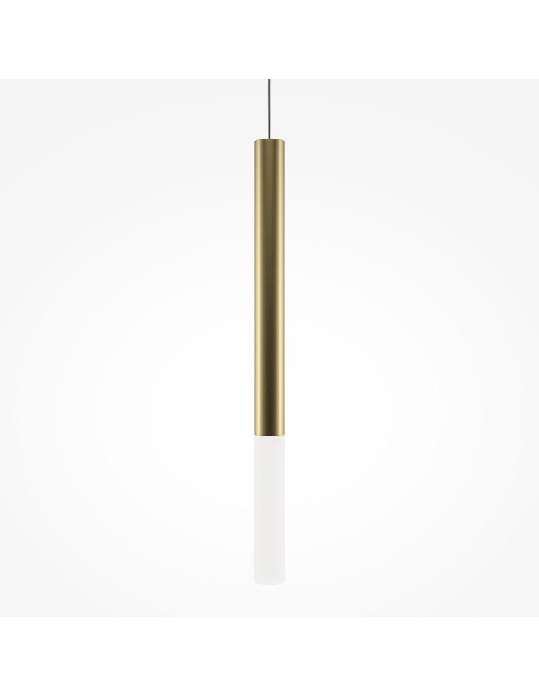 Pendant tube lamps - Maytoni Pro Shade LED Tube Pendant Lamp 6W 500lm 4000K Gold MOD157PL-L6G4K1 - product kolory-swiatla.pl 5