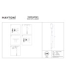 Pendant tube lamps - Maytoni Pro Shade LED Tube Pendant Lamp 6W 500lm 4000K Gold MOD157PL-L6G4K1 - product 8