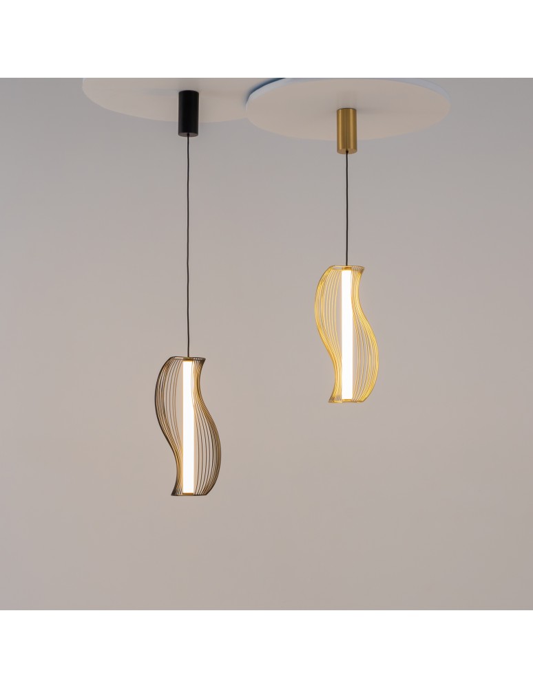 Single pendant lamps - Maytoni Shadows of the past LED pendant lamp 1200lm 3000K Black MOD263PL-L20B3K. - product kolory-swiatla.pl 4