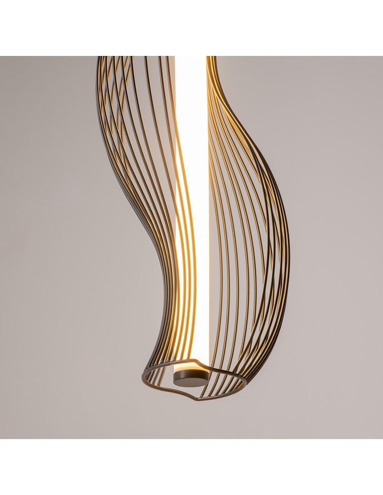 Single pendant lamps - Maytoni Shadows of the past LED pendant lamp 1200lm 3000K Black MOD263PL-L20B3K. - product kolory-swiatla.pl 12