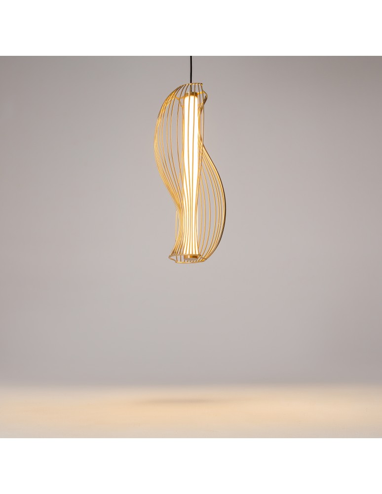 Single pendant lamps - Maytoni Shadows of the past LED pendant lamp 1400lm 3000K Brass MOD263PL-L20BS3K. - product kolory-swiatla.pl 8