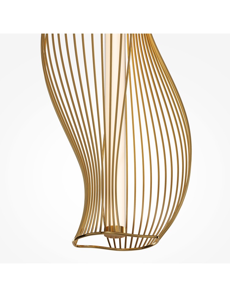 Single pendant lamps - Maytoni Shadows of the past LED pendant lamp 1400lm 3000K Brass MOD263PL-L20BS3K. - product kolory-swiatla.pl 9