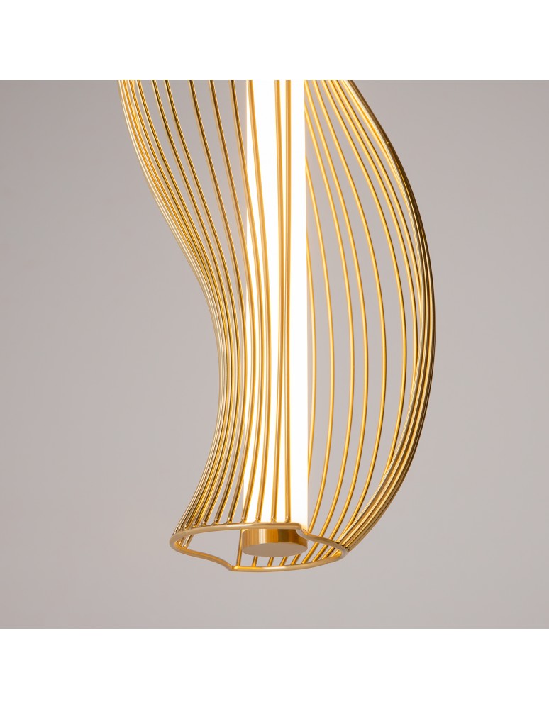 Single pendant lamps - Maytoni Shadows of the past LED pendant lamp 1400lm 3000K Brass MOD263PL-L20BS3K. - product kolory-swiatla.pl 11