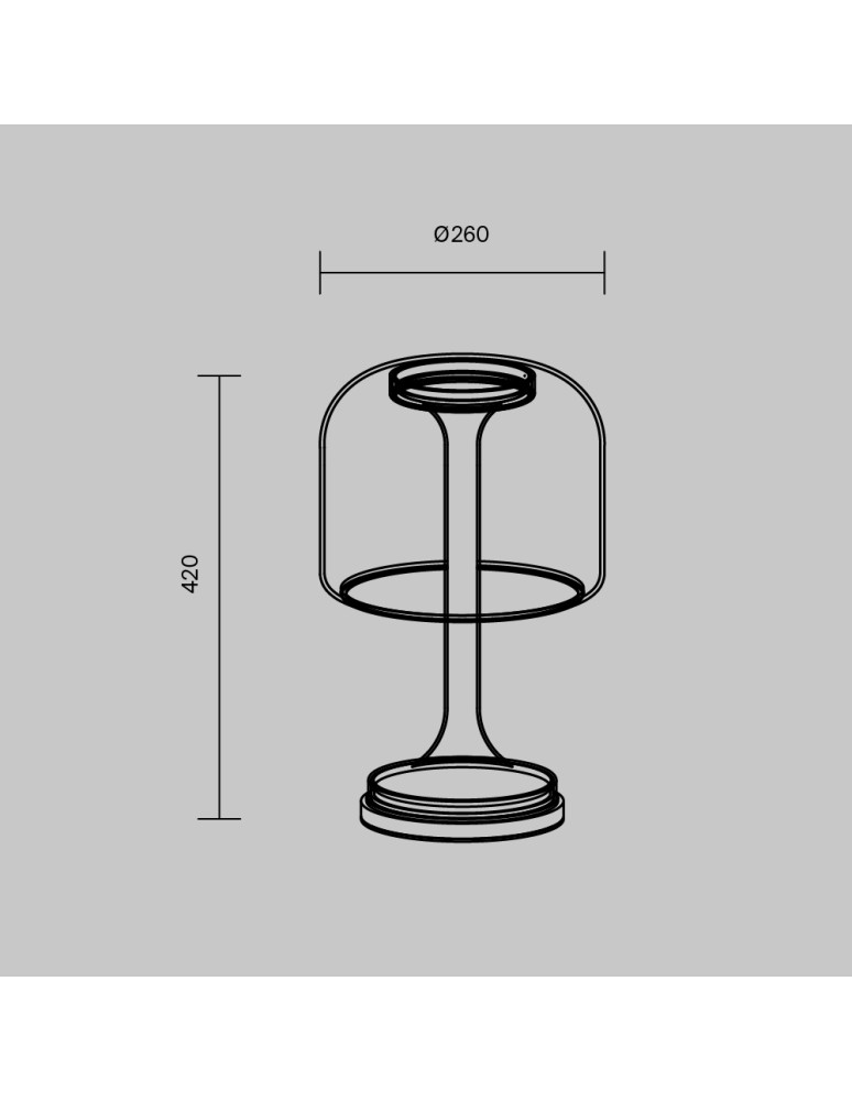 Table lamps - Maytoni Spirito LED table lamp 820lm 3000K Black MOD286TL-L18B3K. - product kolory-swiatla.pl 2