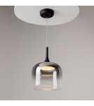 Single pendant lamps - Maytoni Spirito LED pendant lamp 1600lm 3000K Black MOD286PL-L18B3K - product 4