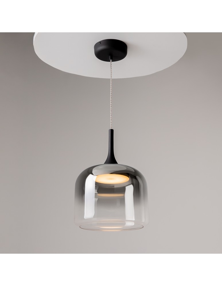 Single pendant lamps - Maytoni Spirito LED pendant lamp 1600lm 3000K Black MOD286PL-L18B3K - product kolory-swiatla.pl 4