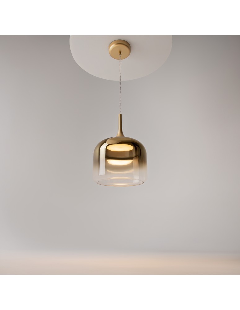 Single pendant lamps - Maytoni Spirito LED pendant lamp 1600lm 3000K Gold MOD286PL-L18G3K. - product kolory-swiatla.pl 5