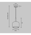 Single pendant lamps - Maytoni Spirito LED pendant lamp 1600lm 3000K White MOD286PL-L18W3K. - product 2