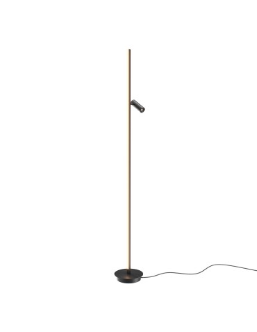 Maytoni Thin Lampa podłogowa LED 800lm 3000K Czarny MOD395FL-L28B3K