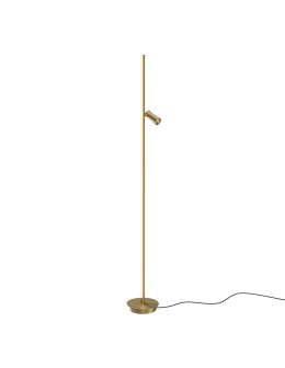 Maytoni Thin LED Floor Lamp 800lm 3000K Brass MOD395FL-L28BS3K.