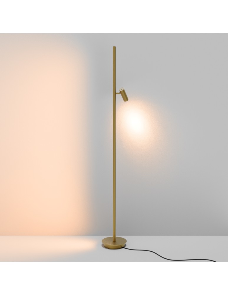 Floor lamps - Maytoni Thin LED Floor Lamp 800lm 3000K Brass MOD395FL-L28BS3K. - product kolory-swiatla.pl 5