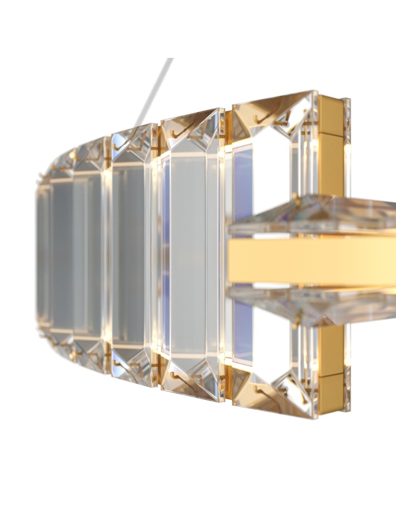Glamour pendant lamps - Maytoni Krone LED pendant lamp 2340lm 3000K Brass P097PL-L36BS3K1. - product kolory-swiatla.pl 3