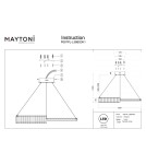 Glamour pendant lamps - Maytoni Krone LED pendant lamp 2340lm 3000K Brass P097PL-L36BS3K1. - product 4
