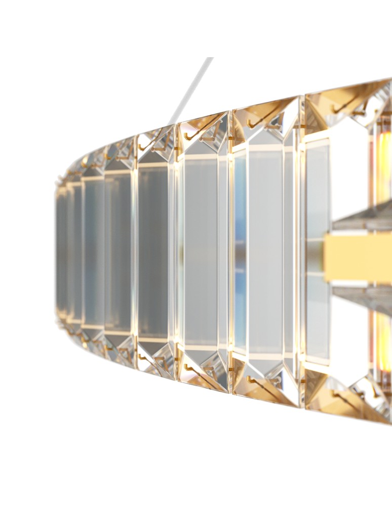 Glamour pendant lamps - Maytoni Krone LED pendant lamp 2925lm 3000K Brass P097PL-L45BS3K. - product kolory-swiatla.pl 2