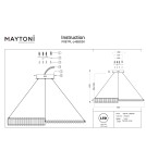 Glamour pendant lamps - Maytoni Krone LED pendant lamp 2925lm 3000K Brass P097PL-L45BS3K. - product 3