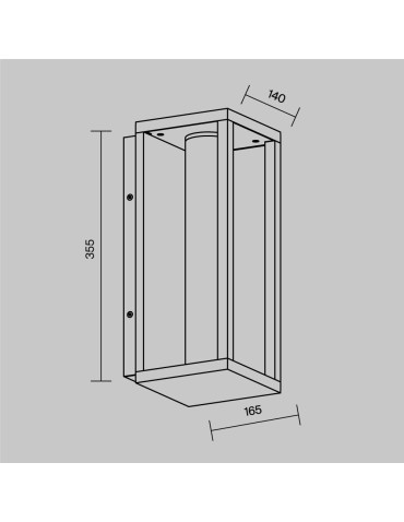 Maytoni Expo Outdoor LED Wall Lamp 650lm 3000K Black O480WL-L12B3K. - product 2