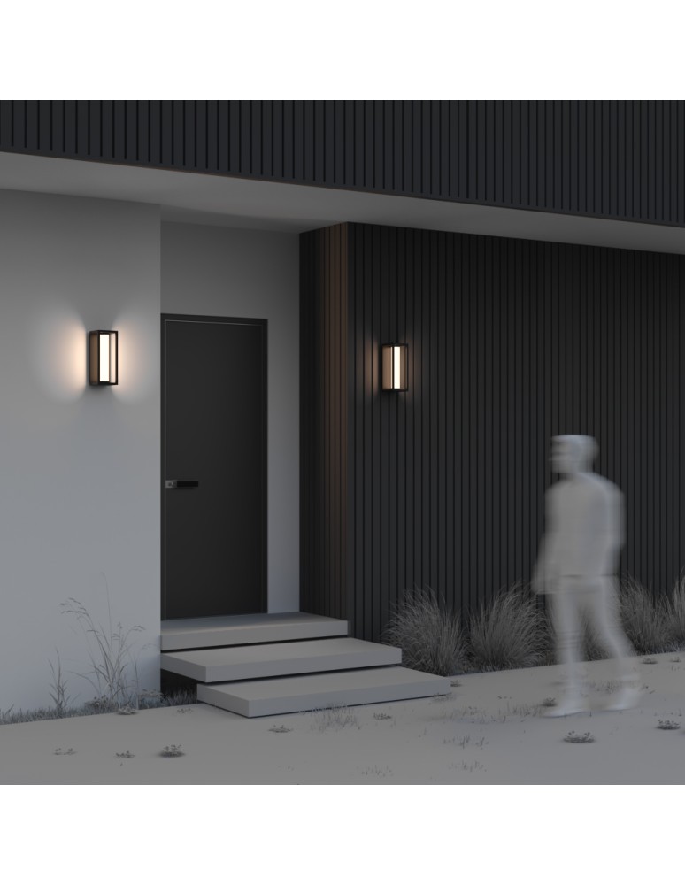 Outdoor wall lamps - Maytoni Expo Outdoor LED Wall Lamp 650lm 3000K Black O480WL-L12B3K. - product kolory-swiatla.pl 3