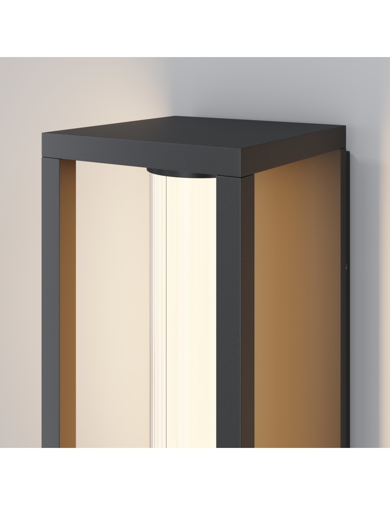Outdoor wall lamps - Maytoni Expo Outdoor LED Wall Lamp 650lm 3000K Black O480WL-L12B3K. - product kolory-swiatla.pl 5