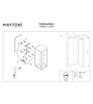Outdoor wall lamps - Maytoni Expo Outdoor LED Wall Lamp 650lm 3000K Black O480WL-L12B3K. - product 7