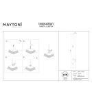 Garden lamps driven into the ground (with wedge) - Maytoni Flare Outdoor Standing with LED Wedge 250lm 3000K Graphite O487FL-L3GF3K. - product 9