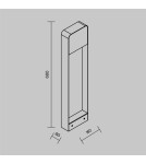 Standing garden lamps - Maytoni Porte Outdoor Standing LED Garden Pole 250lm 3000K Black O481FL-L7B3K. - product 2