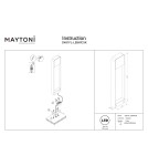 Standing garden lamps - Maytoni Porte Outdoor Standing LED Garden Pole 250lm 3000K Black O481FL-L7BWD3K. - product 8