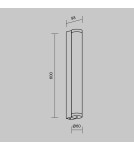 Outdoor wall lamps - Maytoni Rounge Outdoor LED Wall Lamp 800lm 3000K Black O482WL-L16B3K. - product 2