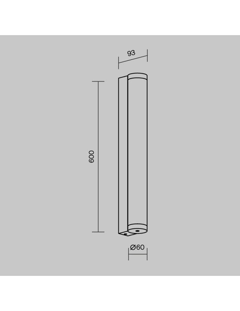Outdoor wall lamps - Maytoni Rounge Outdoor LED Wall Lamp 800lm 3000K Black O482WL-L16B3K. - product kolory-swiatla.pl 2