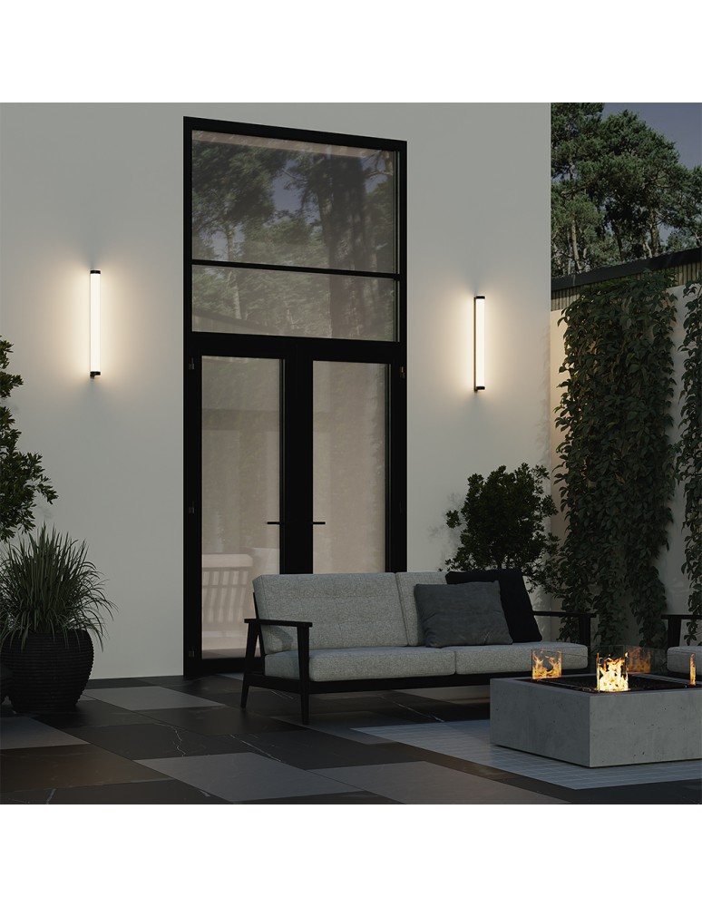 Outdoor wall lamps - Maytoni Rounge Outdoor LED Wall Lamp 800lm 3000K Black O482WL-L16B3K. - product kolory-swiatla.pl 3