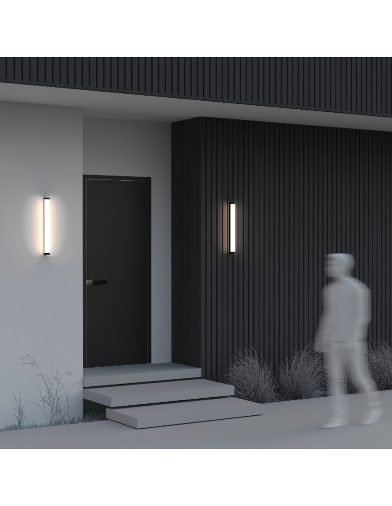Outdoor wall lamps - Maytoni Rounge Outdoor LED Wall Lamp 800lm 3000K Black O482WL-L16B3K. - product kolory-swiatla.pl 4