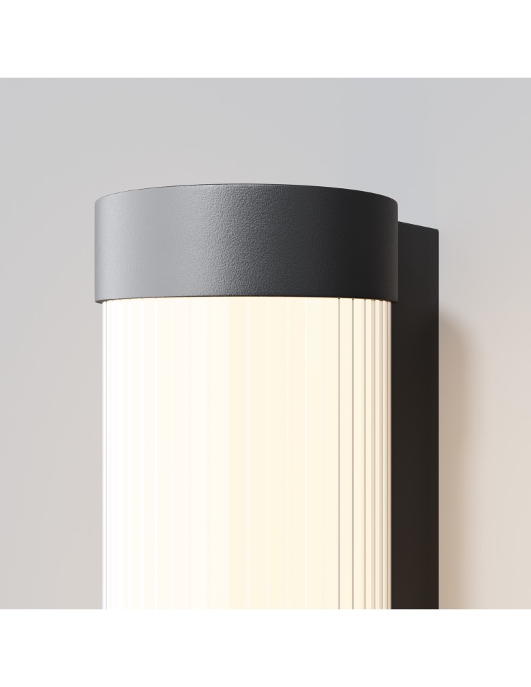 Outdoor wall lamps - Maytoni Rounge Outdoor LED Wall Lamp 800lm 3000K Black O482WL-L16B3K. - product kolory-swiatla.pl 7